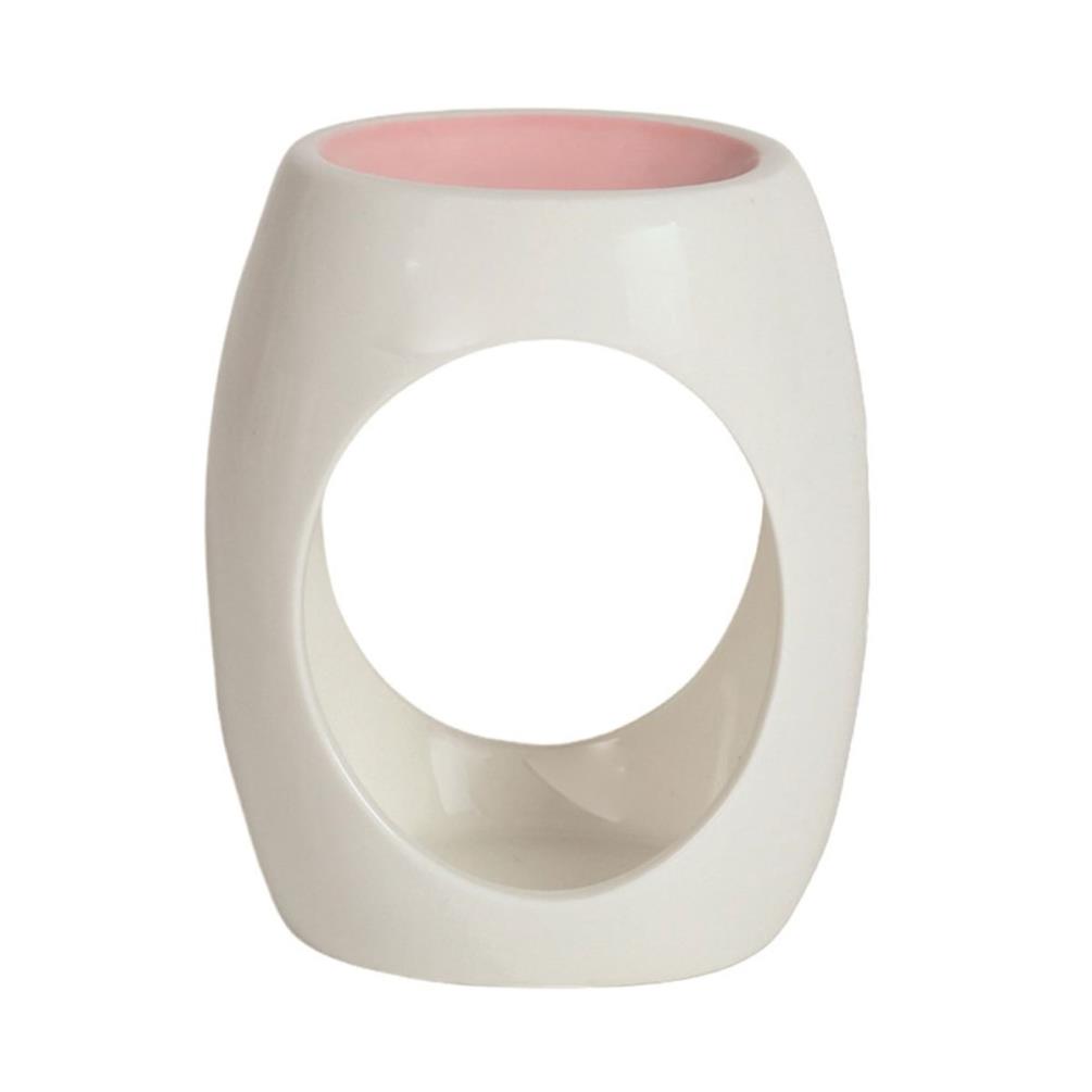 Aroma Oval Pink Ceramic Wax Melt Warmer £3.19